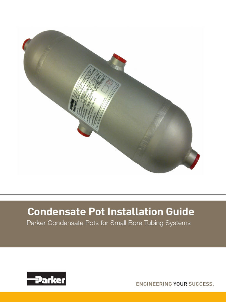 Condensate Pot Installation Guide | PDF | Pressure Measurement | Pressure