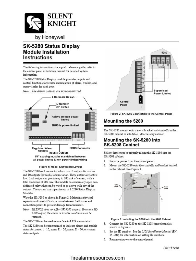 SK-5280 Installation Guide for SK-5208 | PDF | Relay | Electrical Equipment