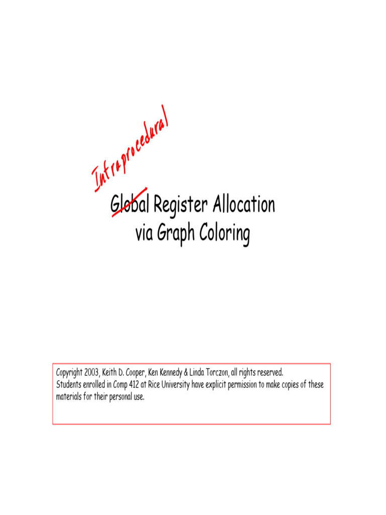 Graph Coloring algorithm (Chaitin’s Algorithm) | PDF | Vertex (Graph ...