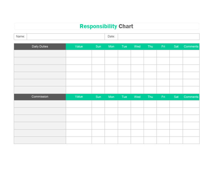 Responsibility Chart | PDF