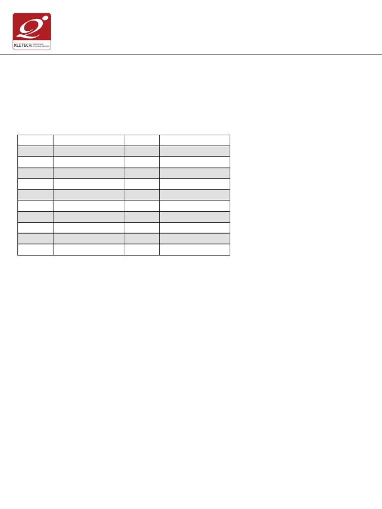 KLE Tech University Exam Seat Allocation | PDF | Computer Science ...