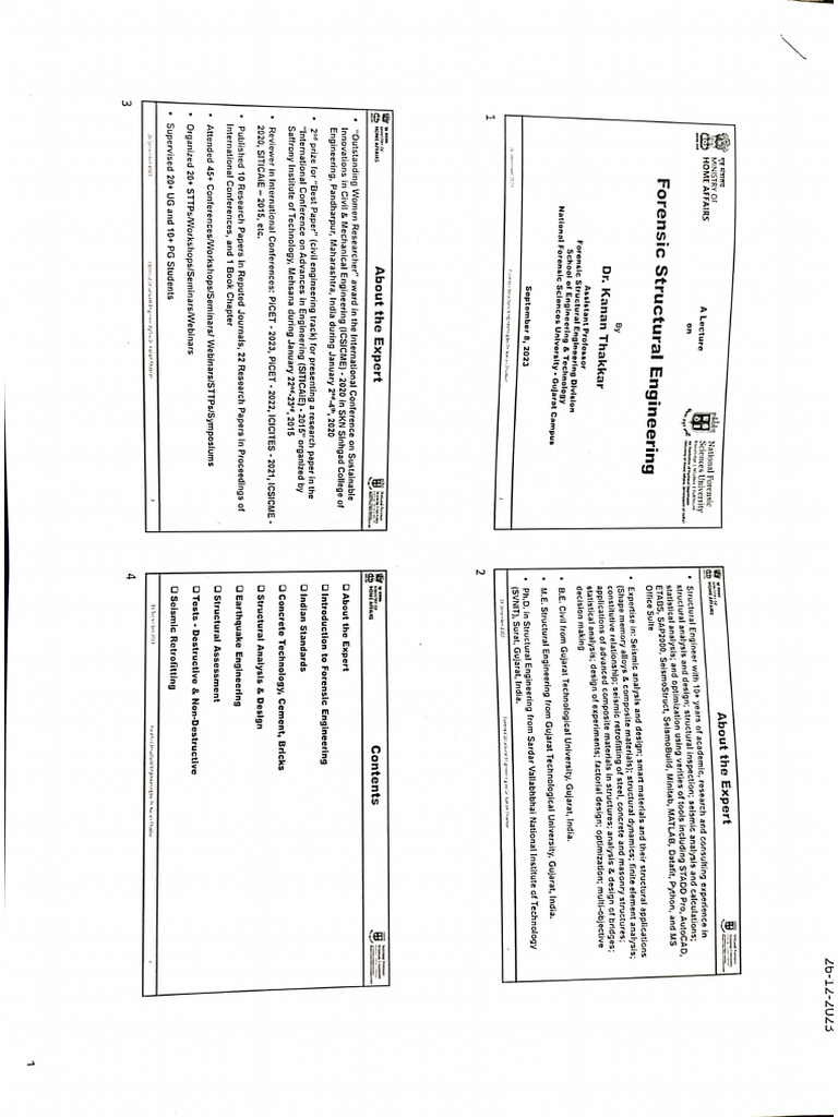 Forensic Engineering Notes | PDF