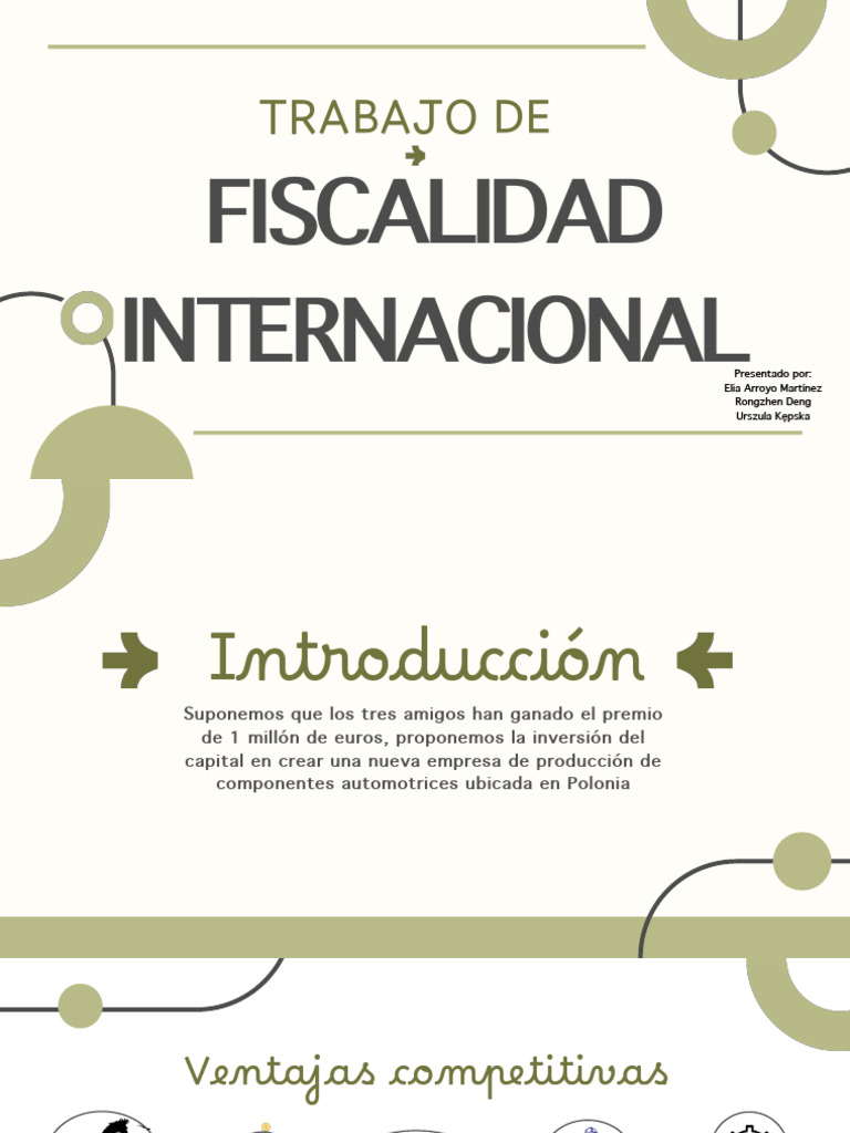 Trabajo Fiscalidad Internacional | PDF | Polonia | Impuestos