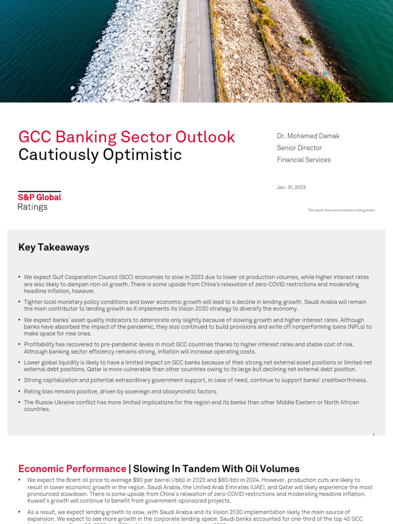 GCC Banking Sector 2023 Outlook Report | PDF | Gulf Cooperation Council ...