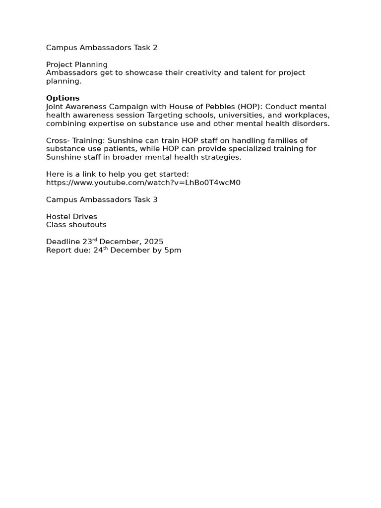 Campus Ambassadors Project Planning Guide | PDF