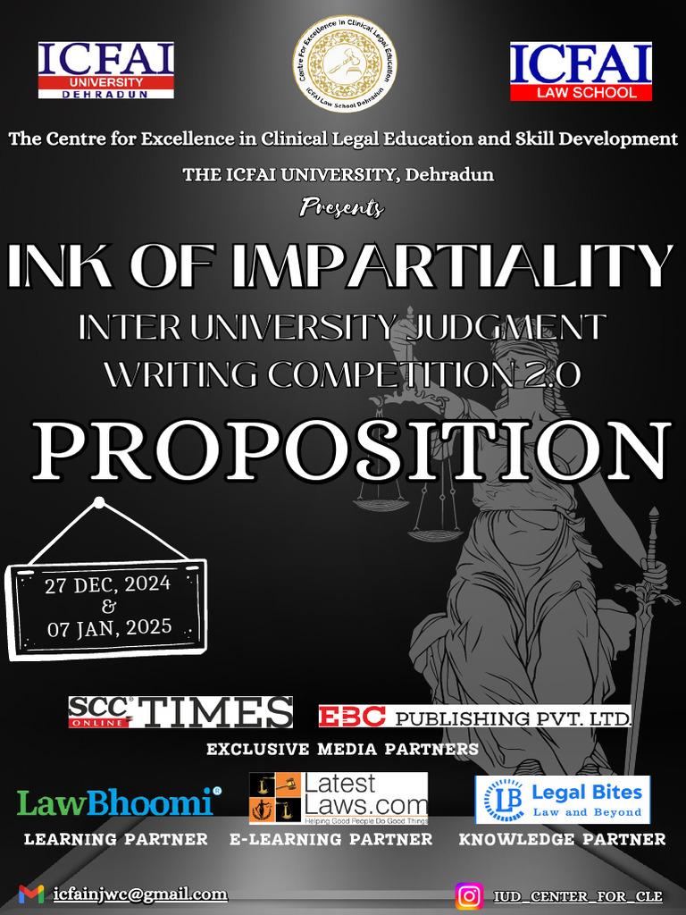 Inter-University Judgment Writing Contest | PDF | Judiciaries | Public Law