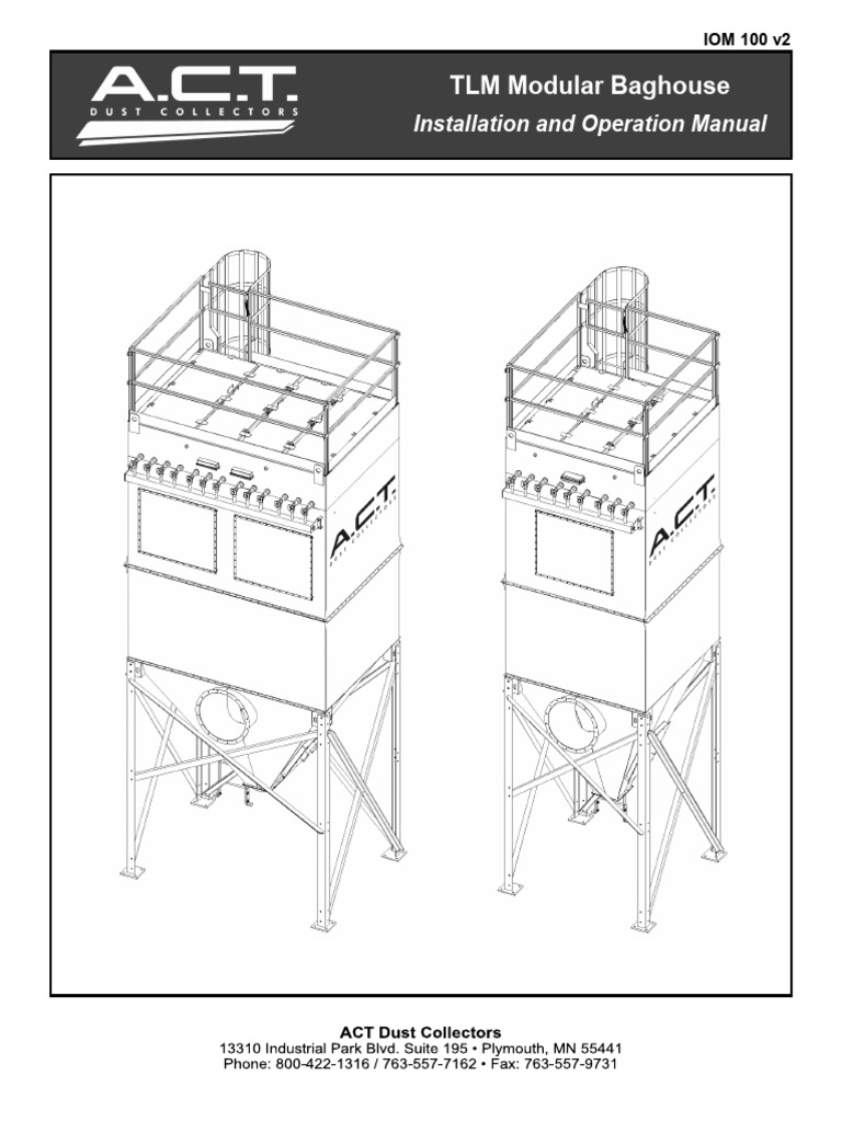 ACT Dust Collector Installation Manual | PDF | Manufactured Goods