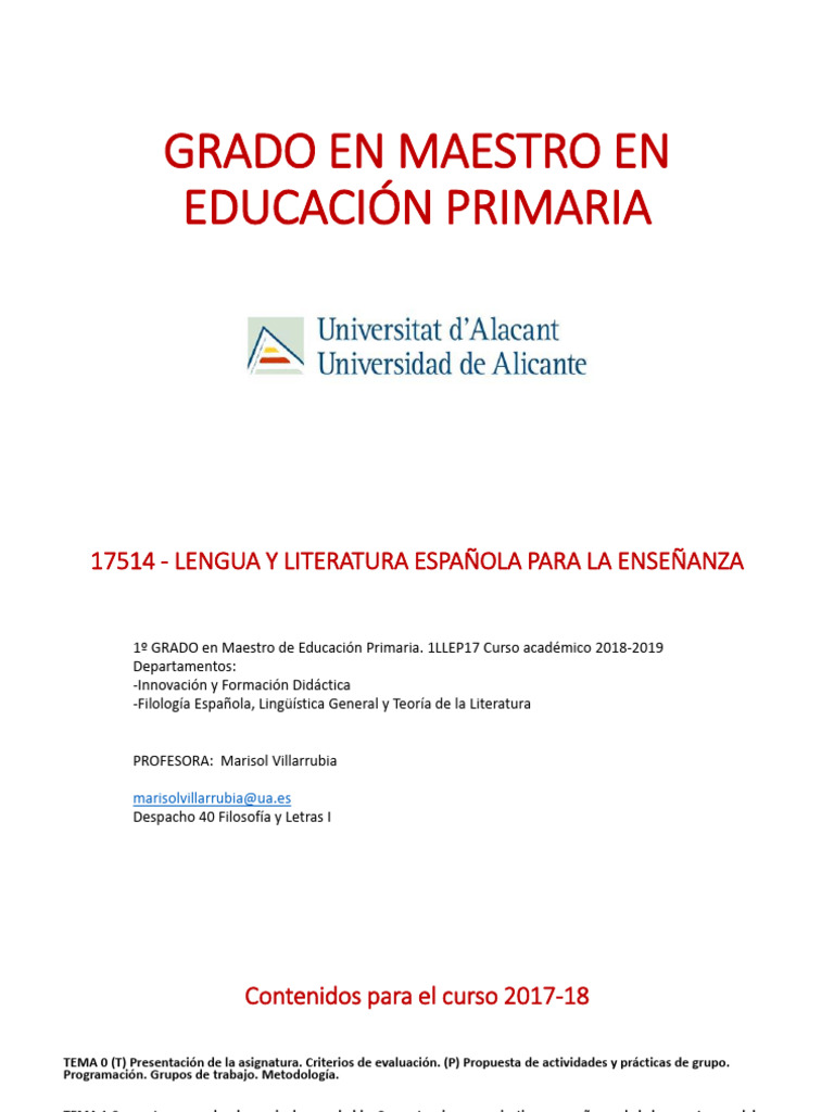 Lengua y Literatura en Educación Primaria | PDF | Educación primaria ...
