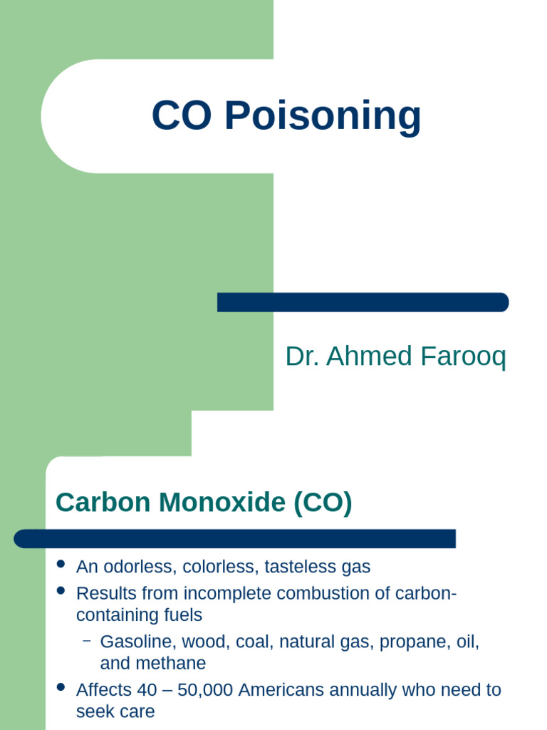 Understanding Carbon Monoxide Poisoning | PDF | Carbon Monoxide ...