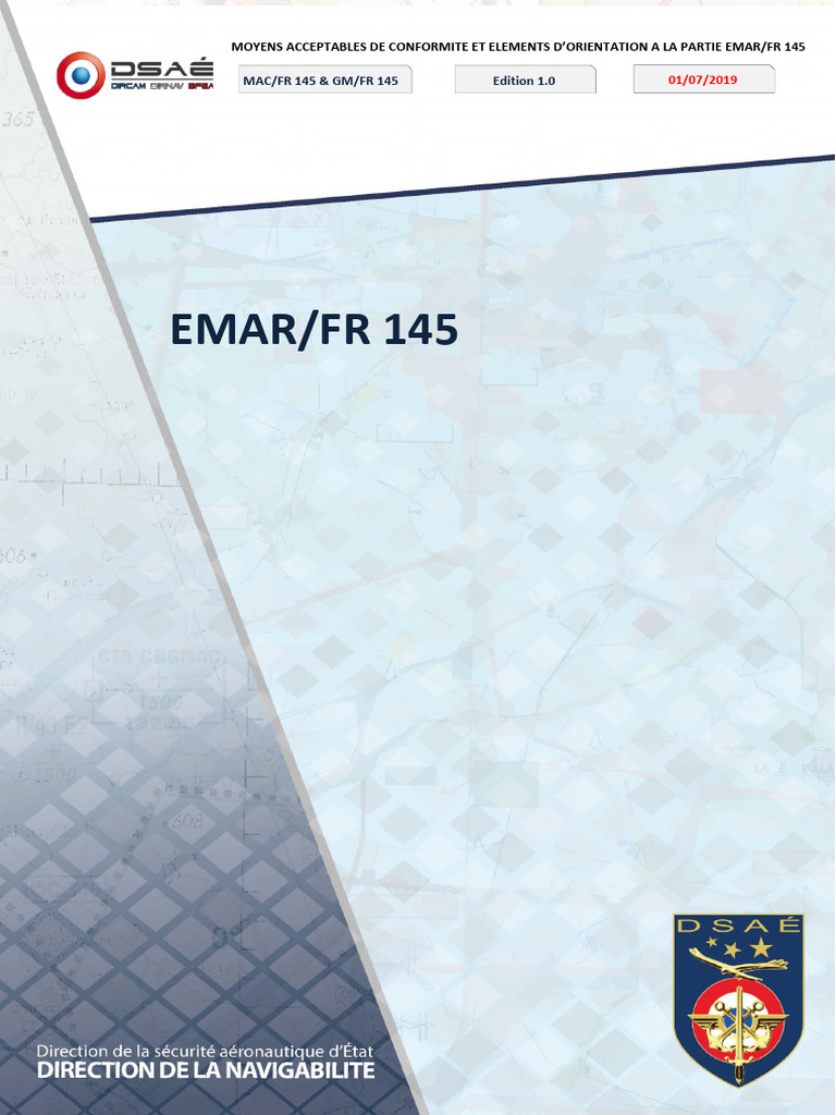 EMAR/FR 145 : Conformité et Orientation | PDF | Planification