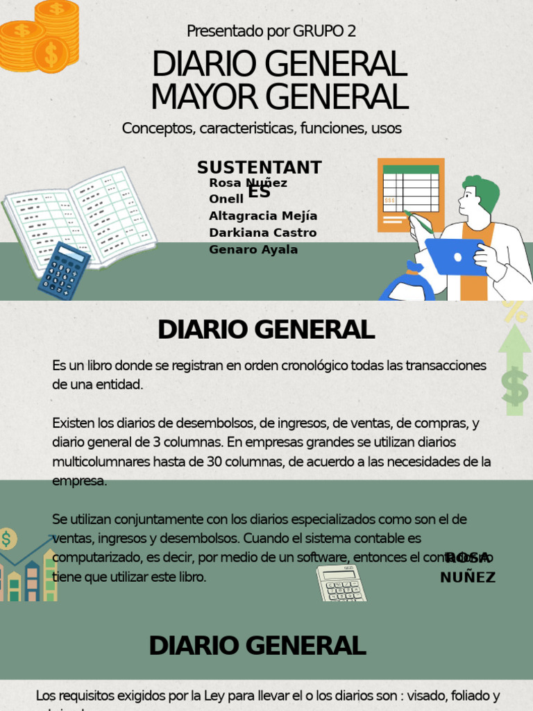 Presentación Diario General | PDF | Contabilidad | Estado financiero