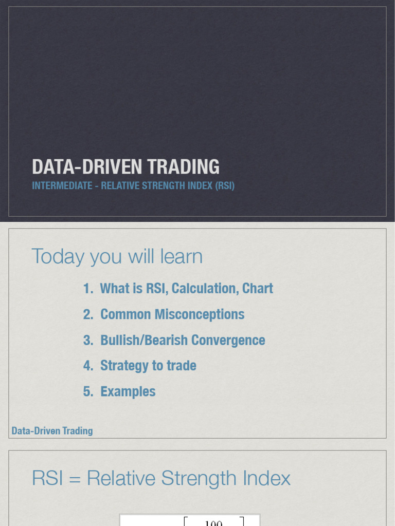 Trading Beginner Lesson 2 RSI | PDF
