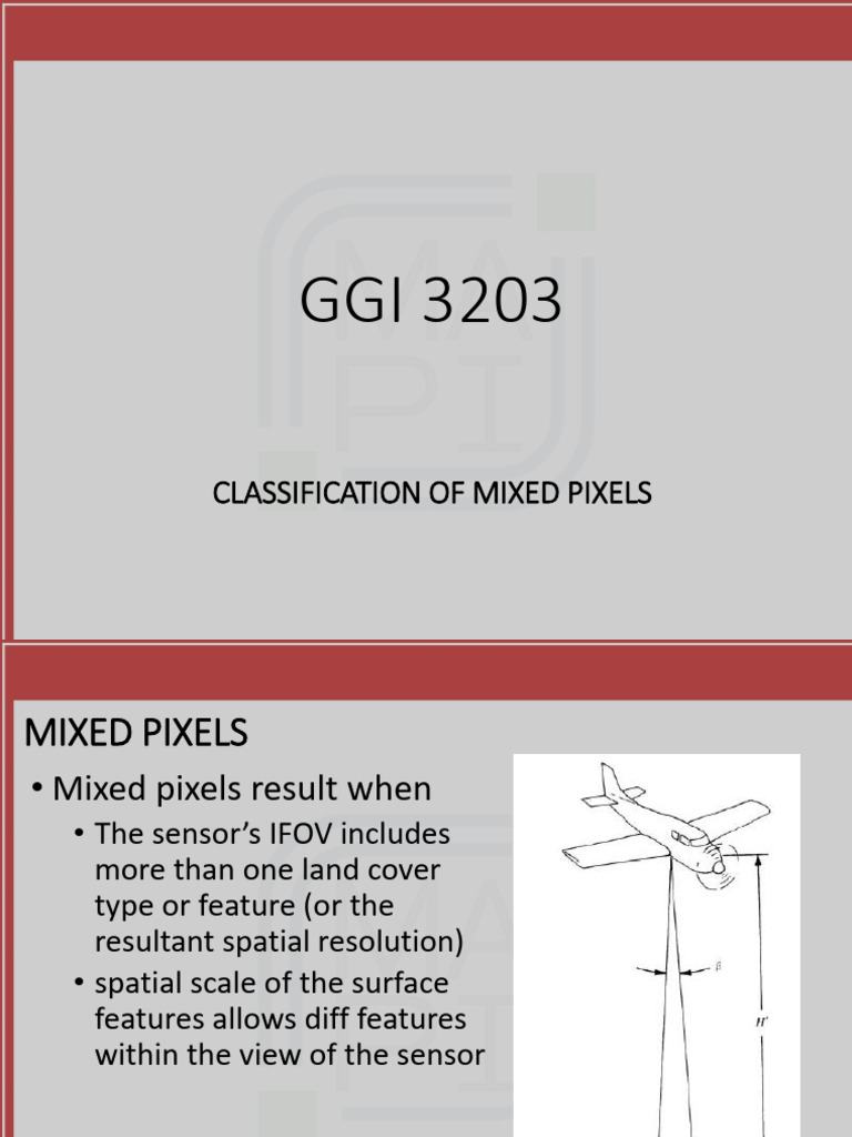 3 - GGI 3203 - Classification of Mixed Pixels - Updated | PDF ...