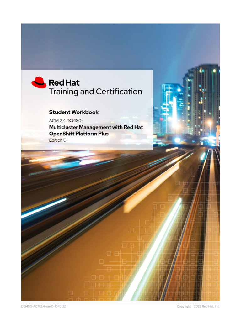 DO480 ACM2.4 en 0 f54b122 | PDF | Cloud Computing | Computer