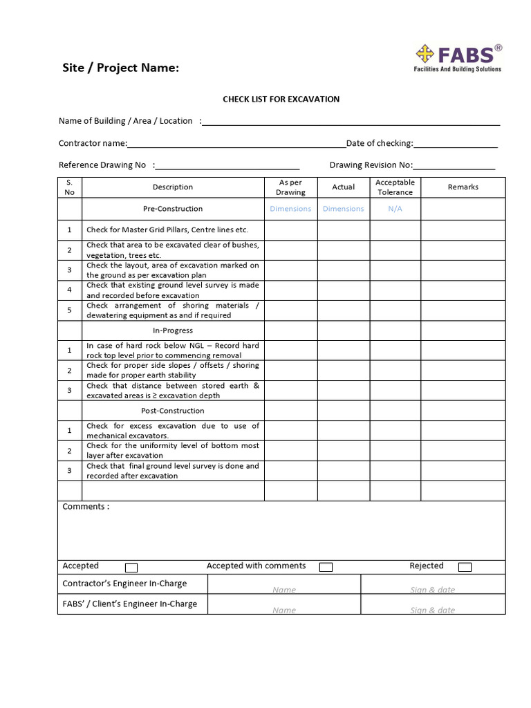 01.00_ Checklist_ Civil | PDF | Paint | Plaster