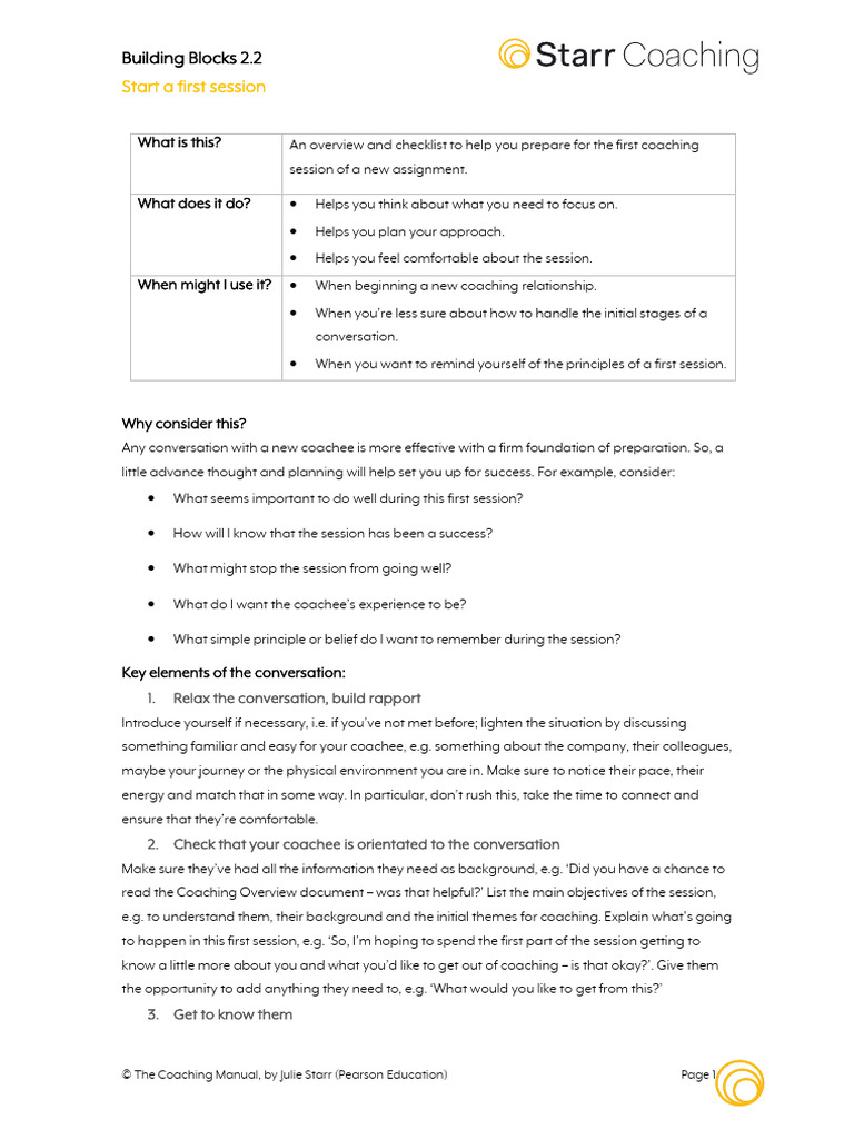 2.2 Start A First Session | PDF | Human Communication | Social Psychology