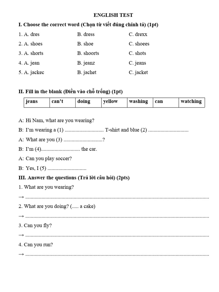 English Test (Unit 789) | PDF | Dress Codes | Human Appearance