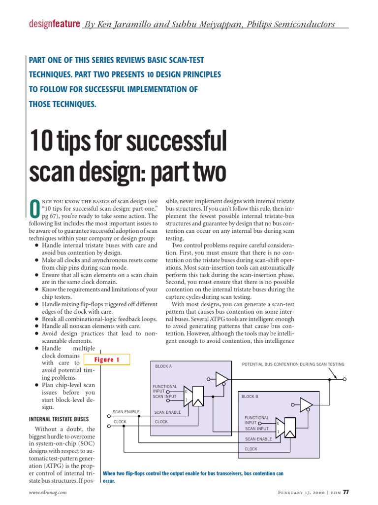 10 Tips For Successful Scan Design: Part Two: Designfeature | PDF
