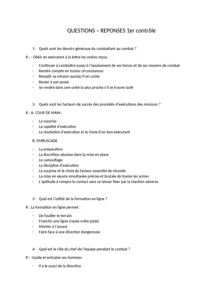 Devoirs et tactiques du combattant | PDF | Militaire | Opérations ...