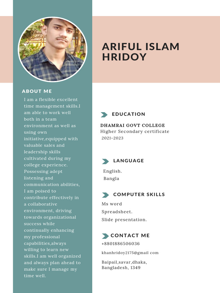 White Simple Student CV Resume - 20240217 - 195413 - 0000 | PDF