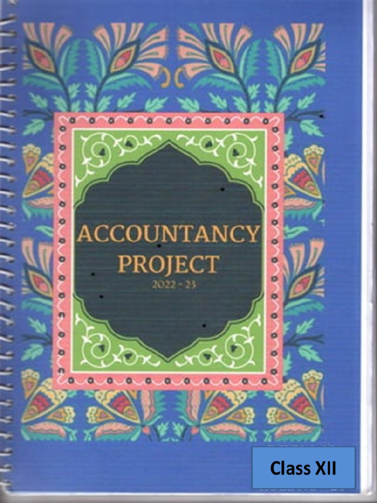 Accounts Project-2 Class Xii | PDF