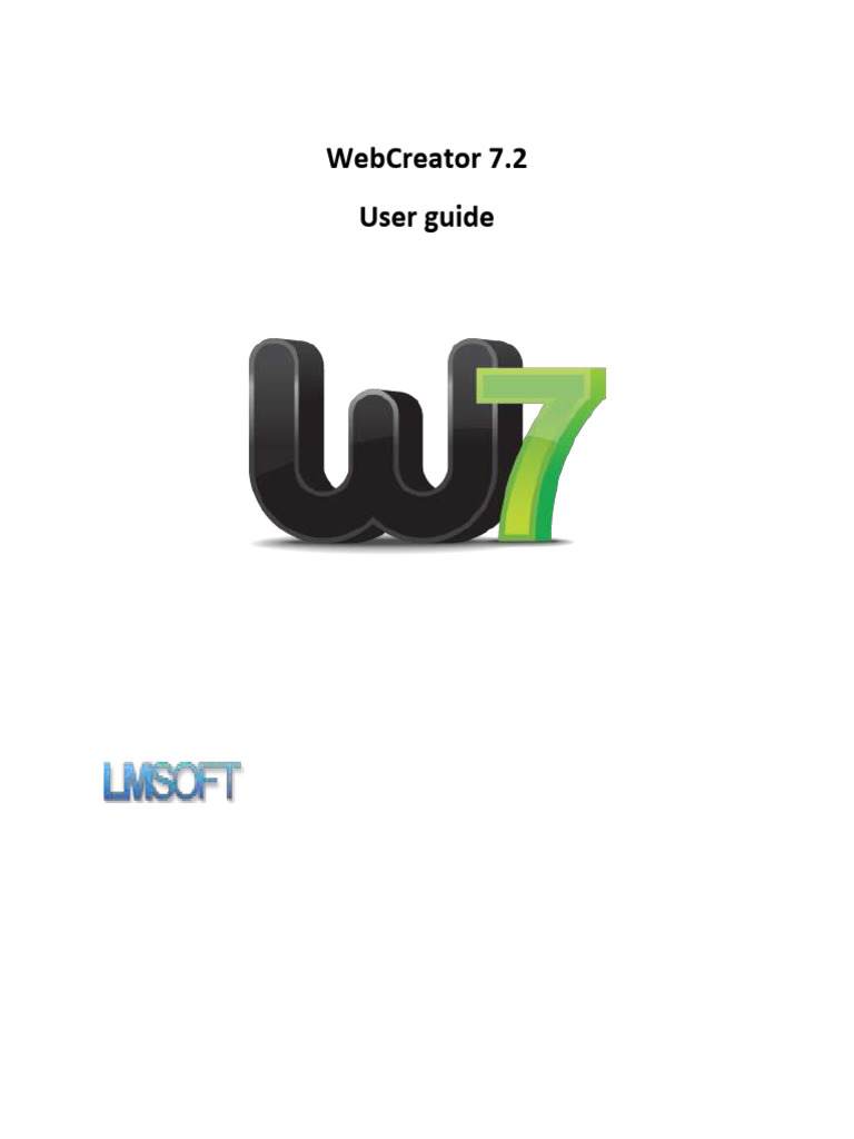 WebCreator 7.2 User Guide | PDF | World Wide Web | Internet & Web