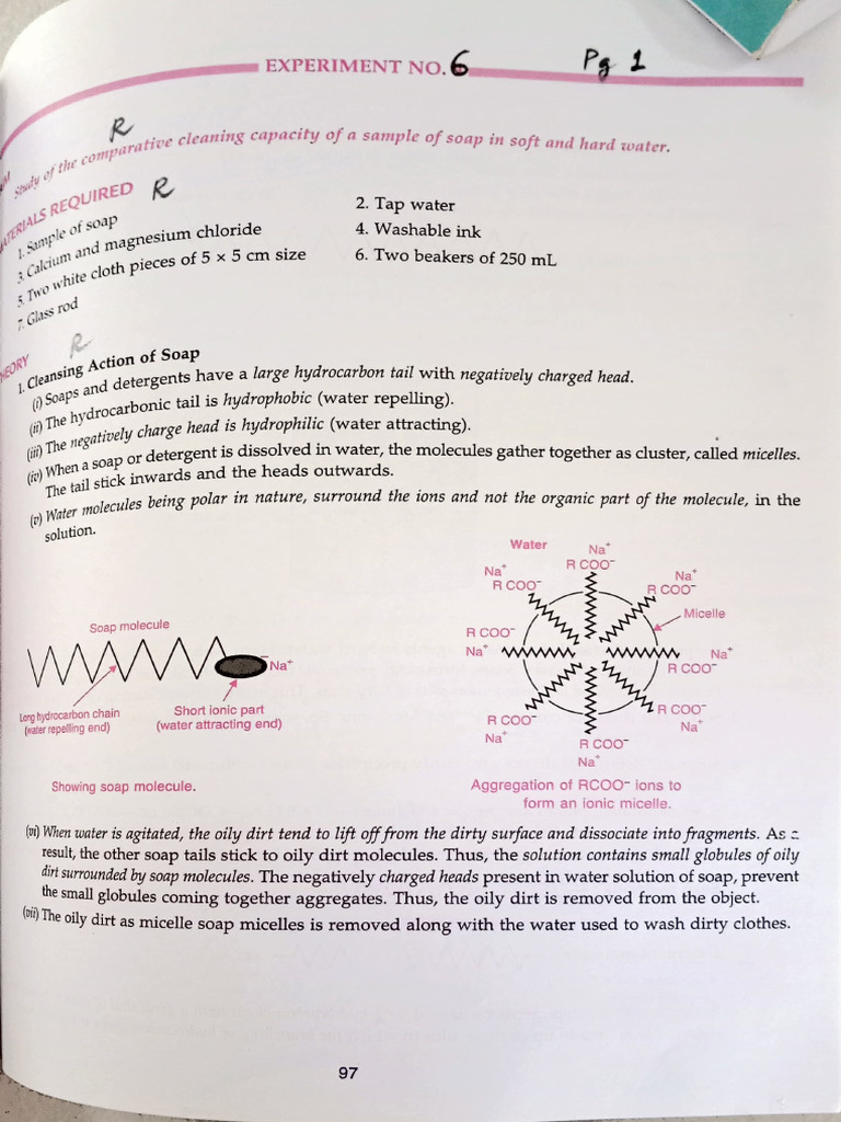 Soap Cleansing Effect in Water Types | PDF | Sodium | Detergent