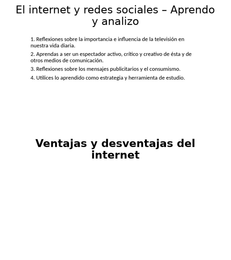 Impacto del Internet y Redes Sociales | PDF
