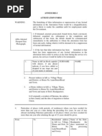 Attestation Form Format