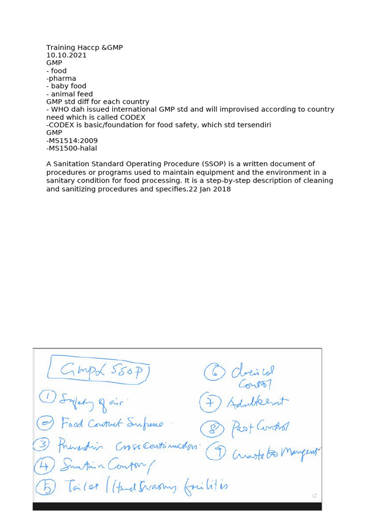 Training Haccp | PDF
