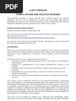 Download Cyberlaw Course Outline 2012 by Andrew Murray SN80900806 doc pdf