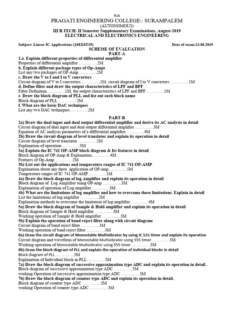 LICA Subject Scheme - Supplementary Examinations, August-2019 | PDF ...