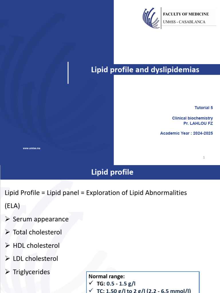 Tutorial+5+%2B+Correction+2024 2025.PDF | PDF | Hypercholesterolemia ...