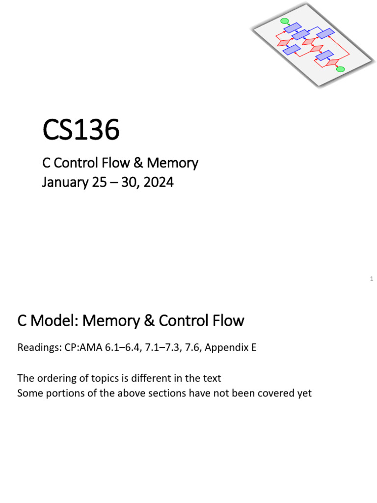 C Control Flow and Memory Models | PDF | Integer (Computer Science ...