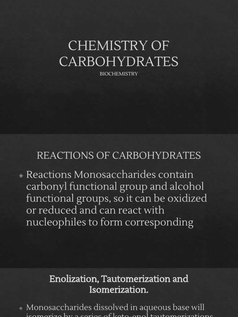 Reactions of Carbohydrates MBBS | PDF | Carbohydrates | Glucose