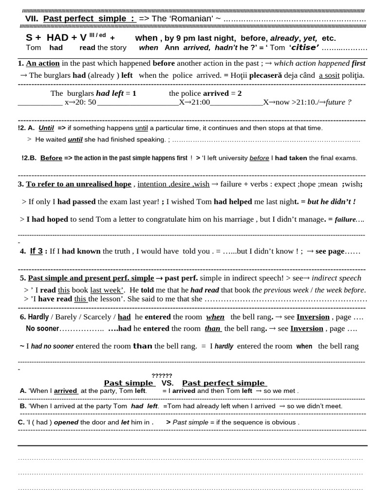 Understanding Past Perfect Simple Usage | PDF | Languages | Foreign ...
