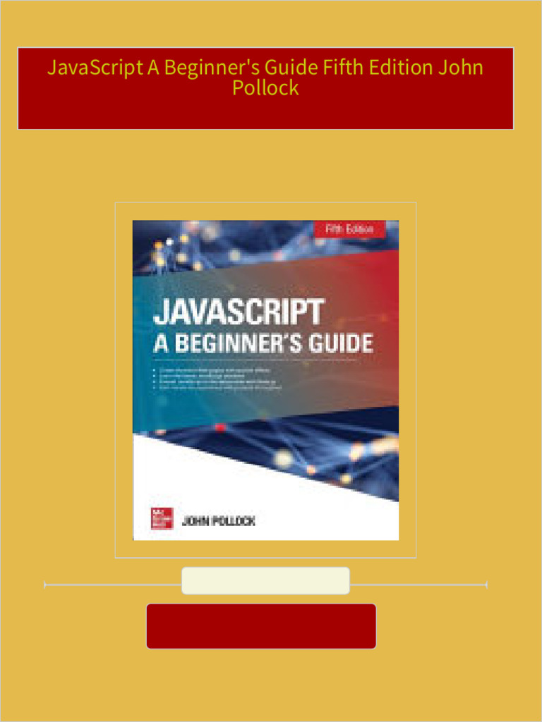 Instant Download JavaScript A Beginner's Guide Fifth Edition John ...
