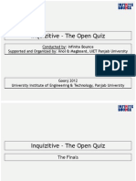 Inquizitive-The Open Quiz (Finals) - Goonj 2012 - UIET Panjab University