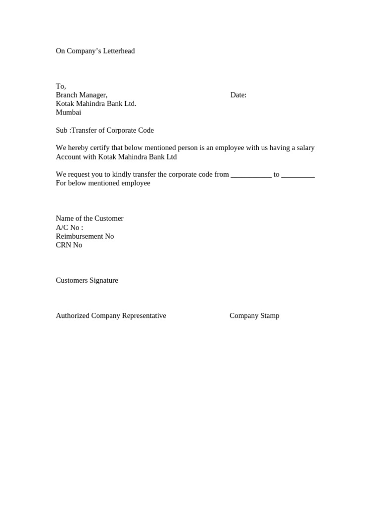 Company Transfer Code....... 24102009 | PDF