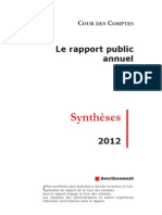 Synthese Rapport Public Annuel 2012