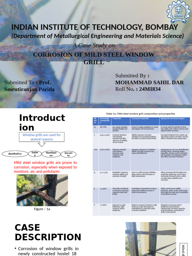 Corrosion Study of Mild Steel Grills | PDF | Corrosion | Rust