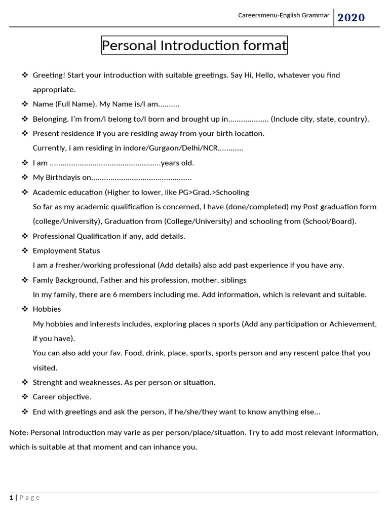 Careersmenu PR Format | PDF