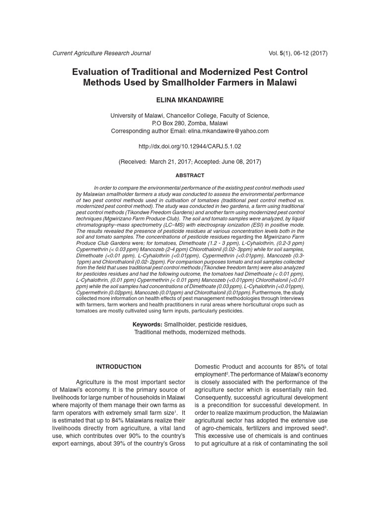 CARJ_Vol5_No1_p_06-12 | PDF | Liquid Chromatography–Mass Spectrometry ...