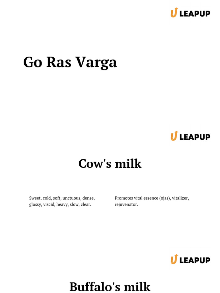 3070850-3 Go Ras Varga | PDF | Ayurveda | Milk