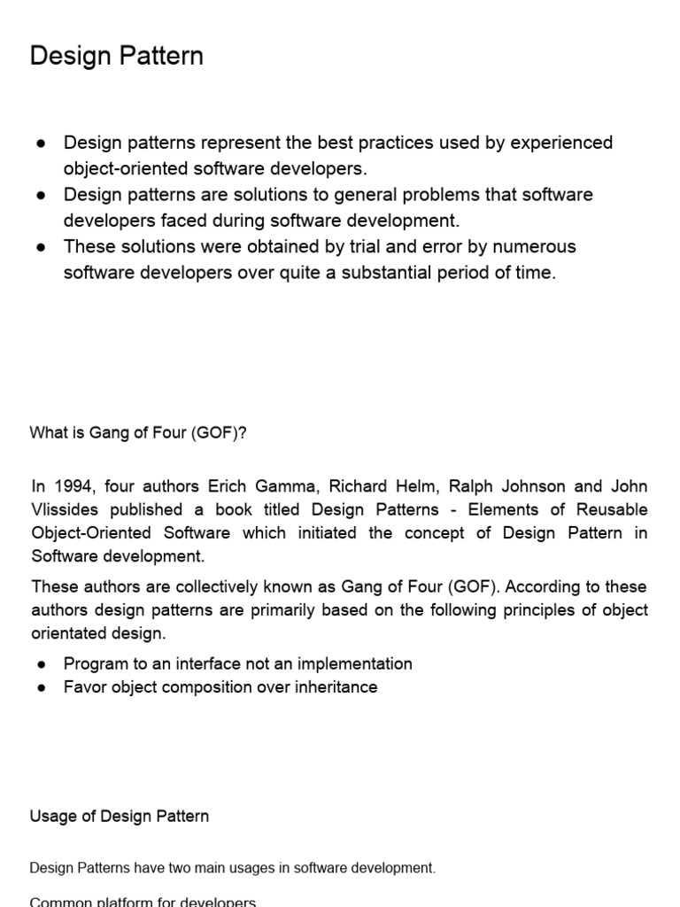 5.1.1 Design Pattern and Observer Pattern_FZN.pptx | PDF | Class ...