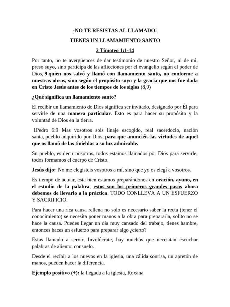 No Te Resistas Al Llamado | PDF | Jonás | Jesús