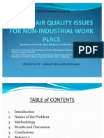 Indoor Air Quality Issues For Non-Industrial Work Place