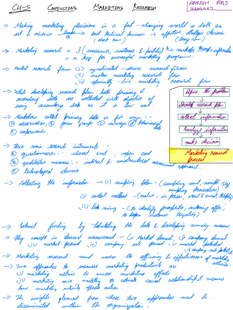 Marketing Summary Pdf Marketing Survey Methodology