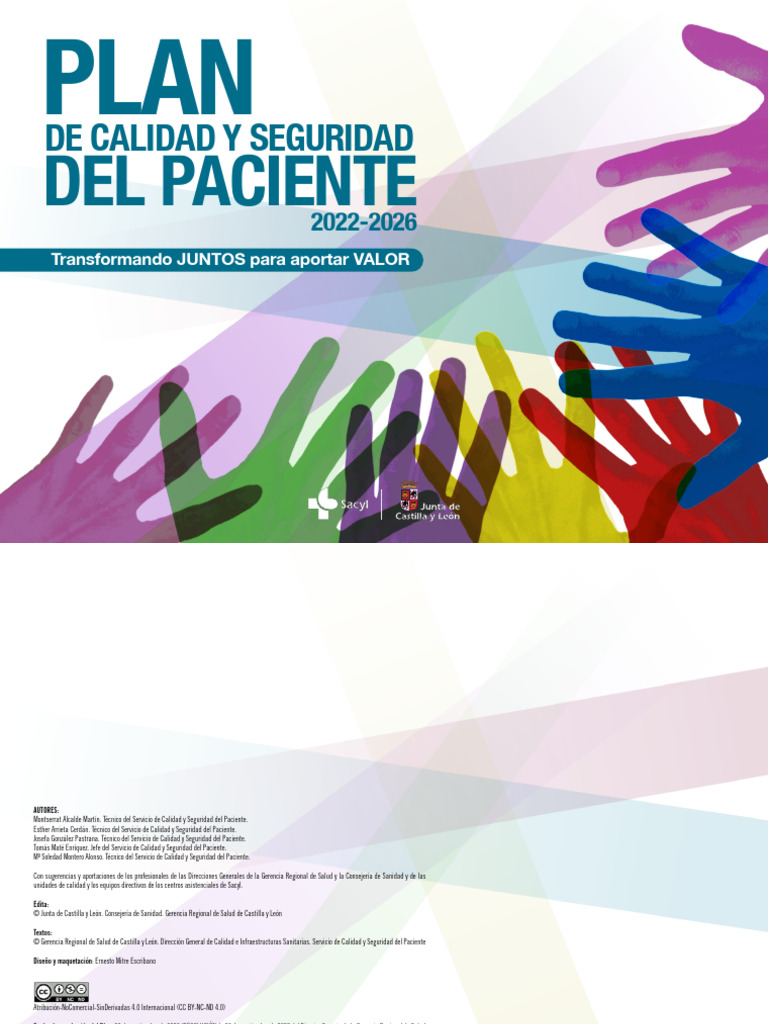 Plan de Calidad y Seguridad 2022-2026 | PDF | Seguridad del paciente ...