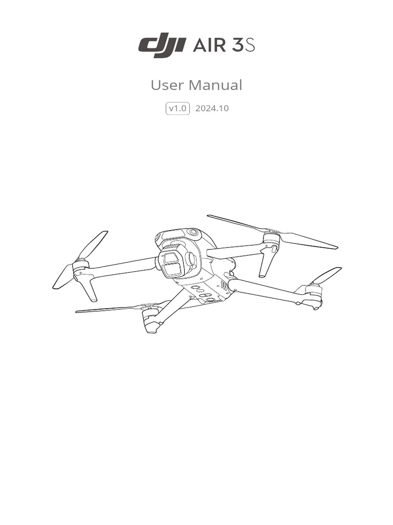 DJI Air 3S User Manual | PDF | Mobile App | Aircraft